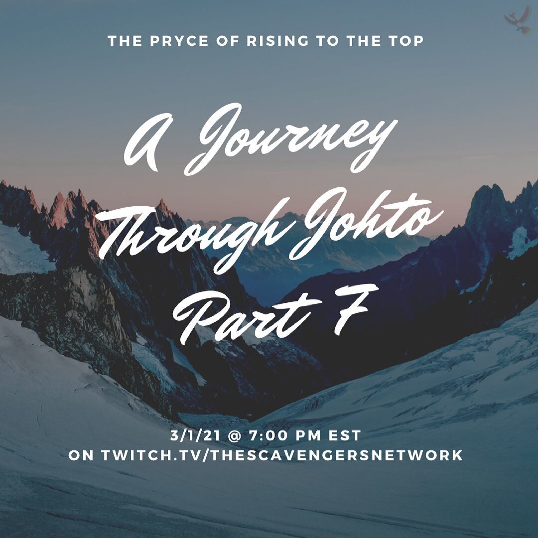 Part 7: 7th Gym, Ice Mountains, and more. Tonight at 7 pm EST! See ya then