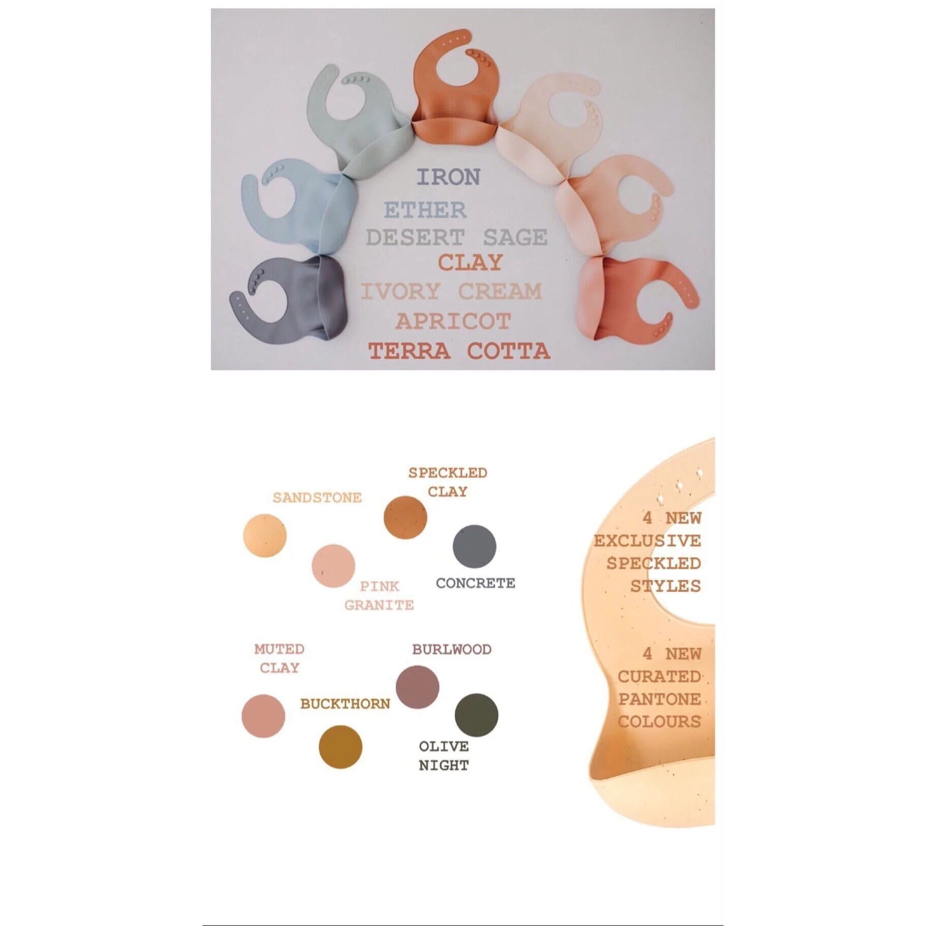 silicone-bib-colour-chart-feeding-ether-desert-sage-muted-terracotta-iron-clay-ivory-cream.JPG