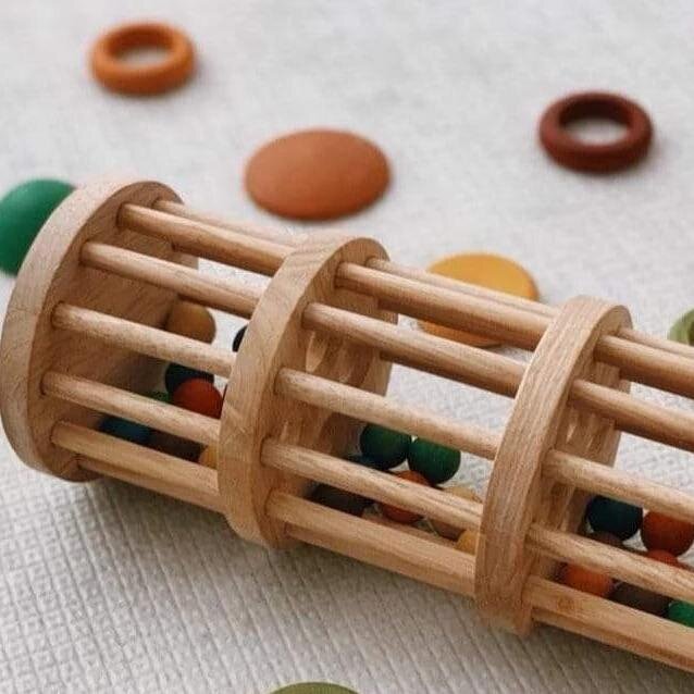 wooden rainmaker toy