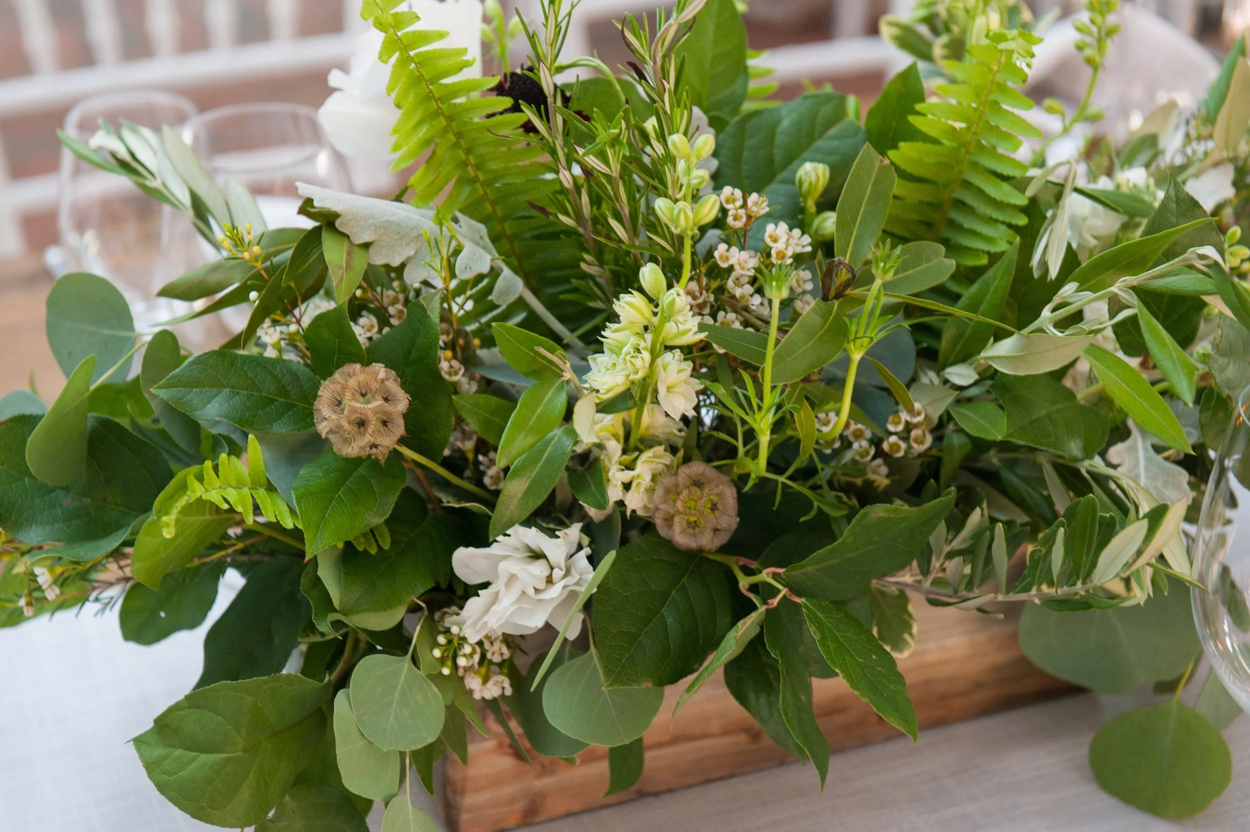 Rehearsal Dinner with florals by Yellow Canary Floral & Event Design located in the Cincinnati area. Photo by Ben Elsass Photography