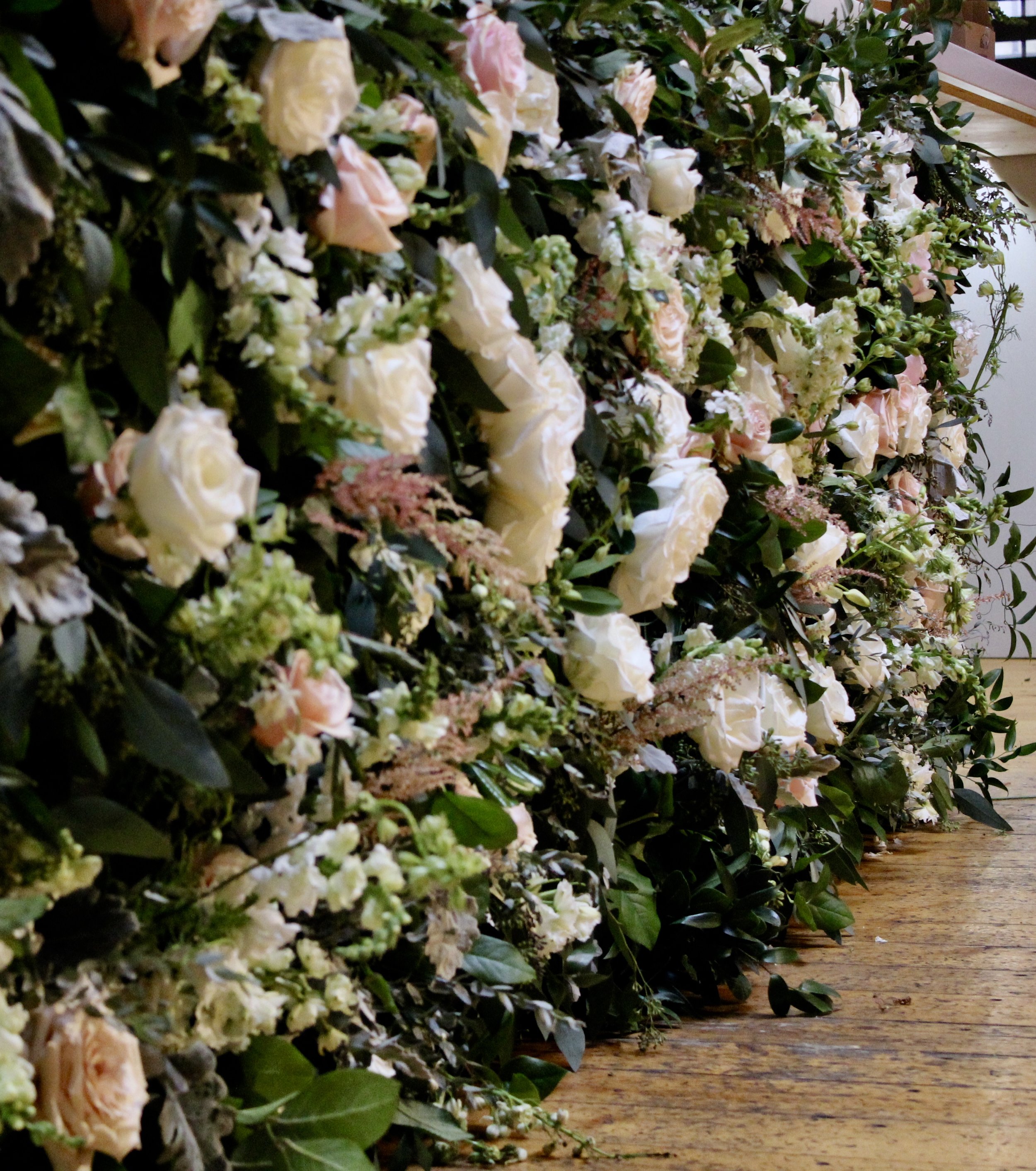 Romantic Rhinegeist Wedding Reception Florals by Yellow Canary