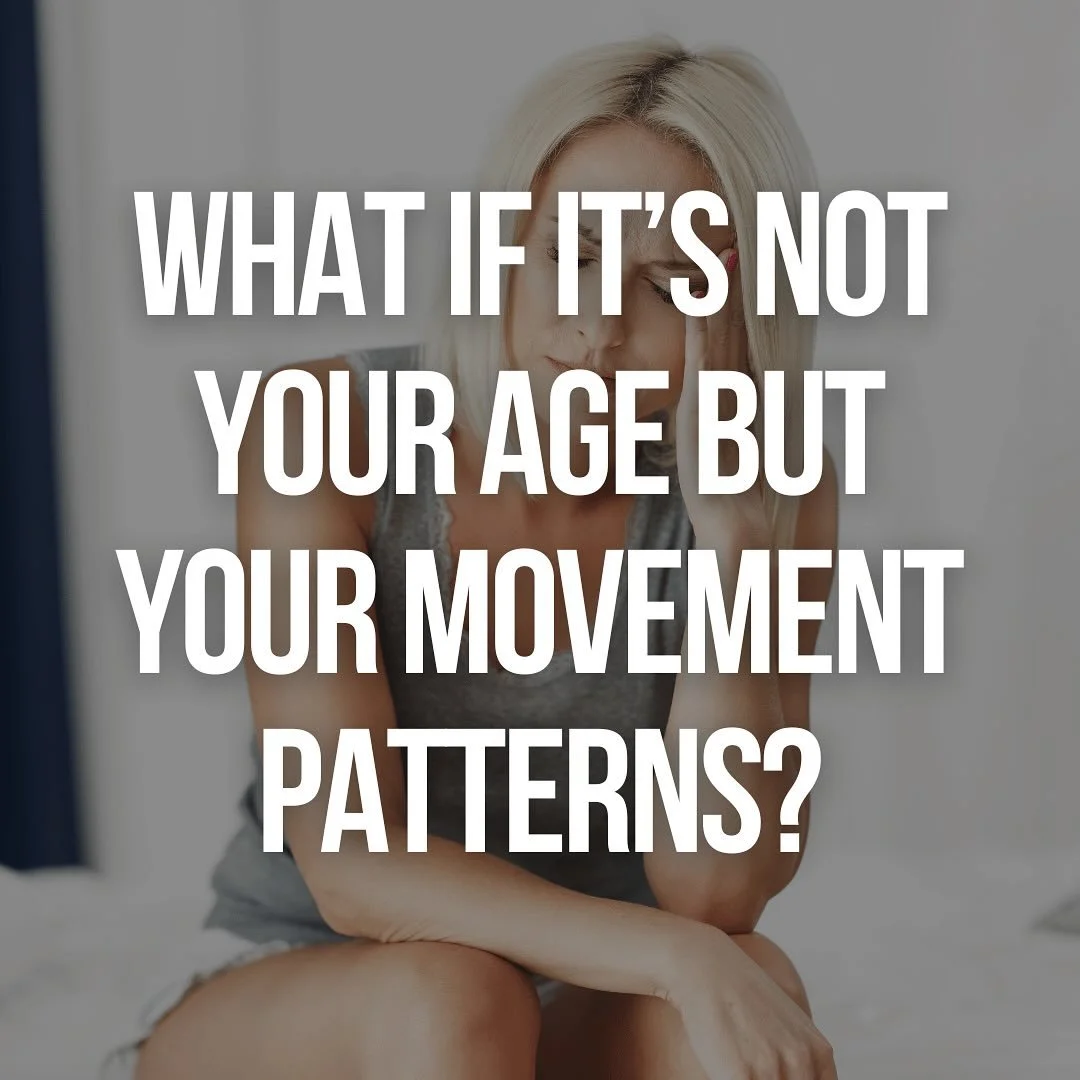 What if it&rsquo;s not your age&hellip; but your movement patterns? 👀

That hip tightness.

The sore back after a workout.

The stiff neck from sitting at your desk.

You&rsquo;ve blamed your age. Or hormones. Or just &ldquo;getting older.&rdquo;

B