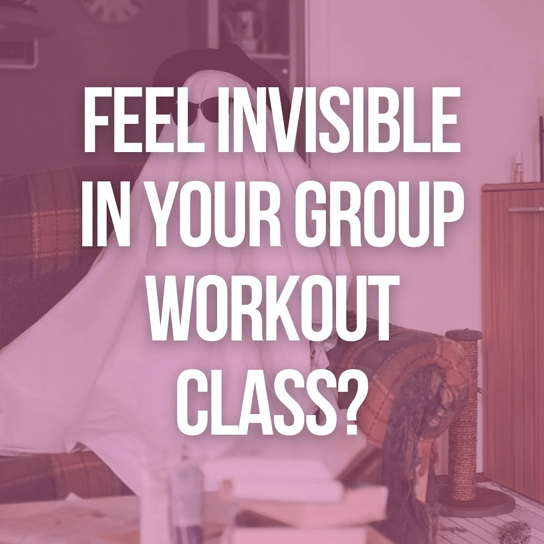 👻 Feel invisible in your group workout class?

You won&rsquo;t in mine.

My semi-private sessions are capped at 4 people max &mdash; so you&rsquo;ll always be seen, supported, and guided. No more hiding at the back or guessing if you&rsquo;re &ldquo