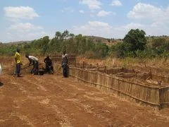 The area's first compost bin