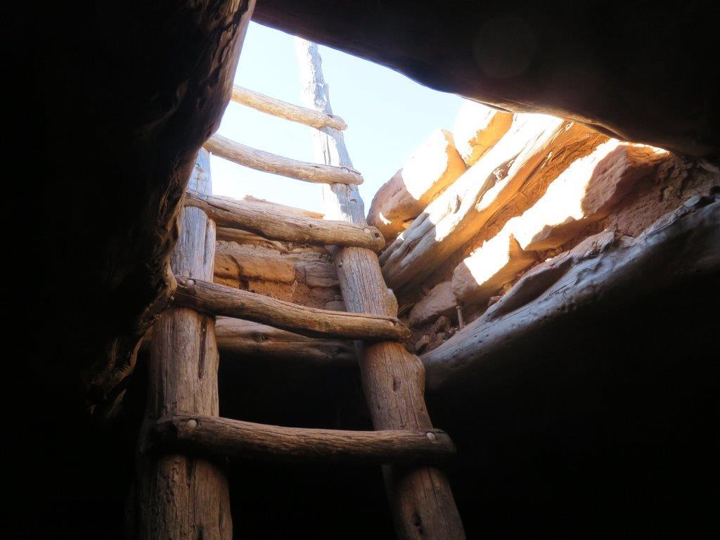 Kiva ladder/roof