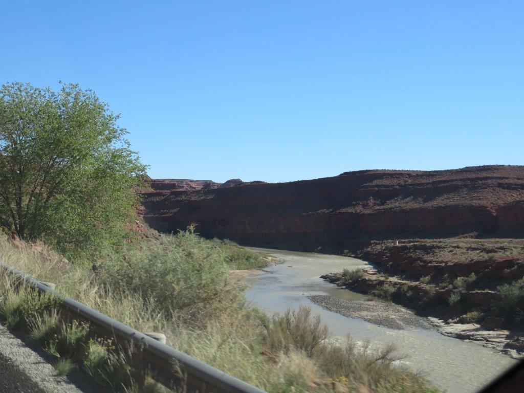 Heading back to Monticello - the San Juan River at Mexican Hat