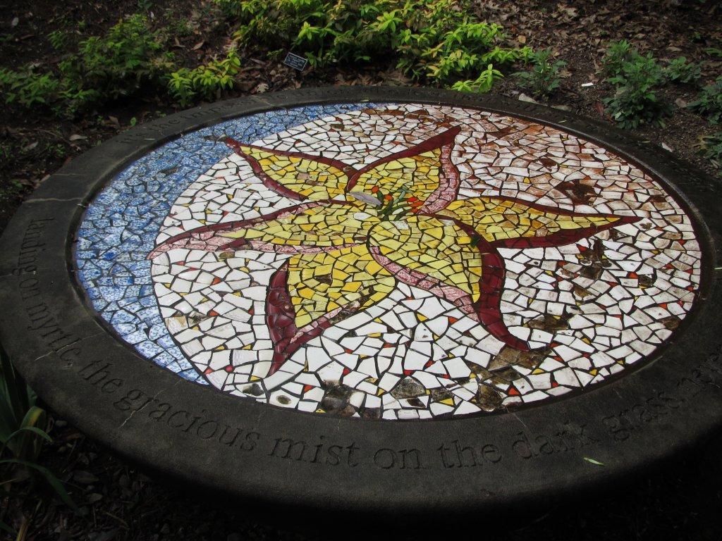 Garden Mosaic under Shallow Water Pool