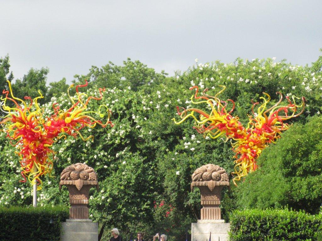 Scarlet and Yellow Asymmetrical Towers