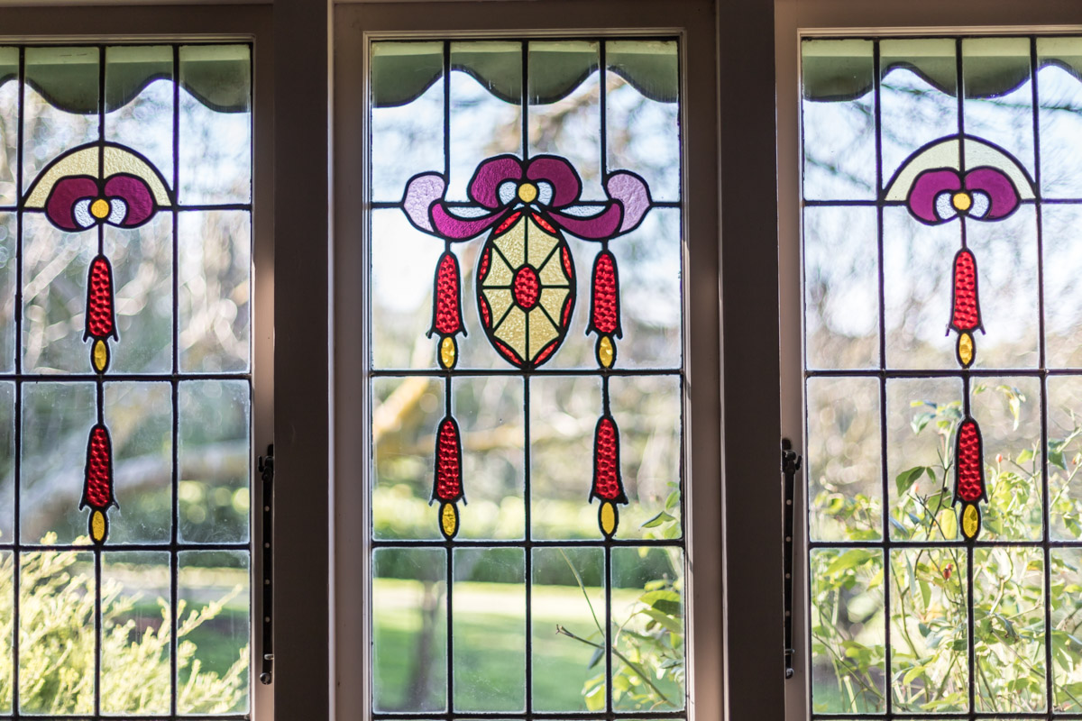 Beautiful leadlight window in old Geelong home