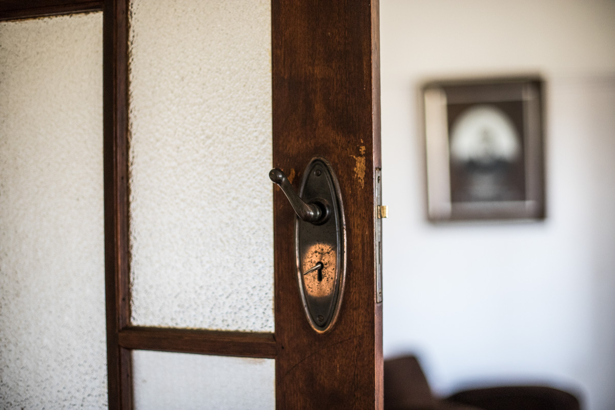 Original door handle in old Geelong family home