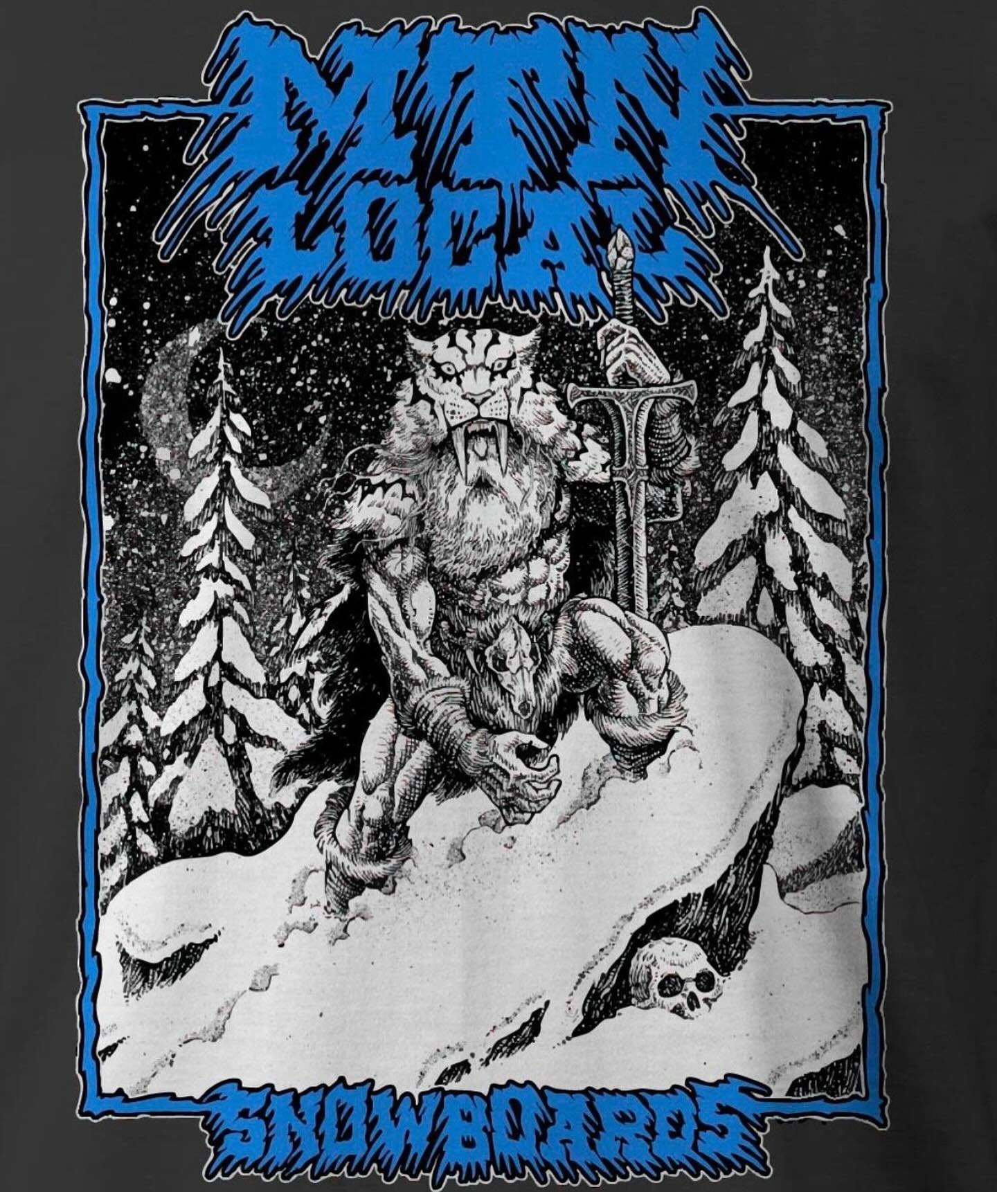Winter Warrior 
&bull;
New T-shirt design!!
&bull;
We asked local Vermont tattoo legend, @eliwoodtattoo to come up with an insane Frazetta style winter fantasy graphic for us!
&bull;
So stoked on this! The details are ridiculous!!
&bull;
Available fo