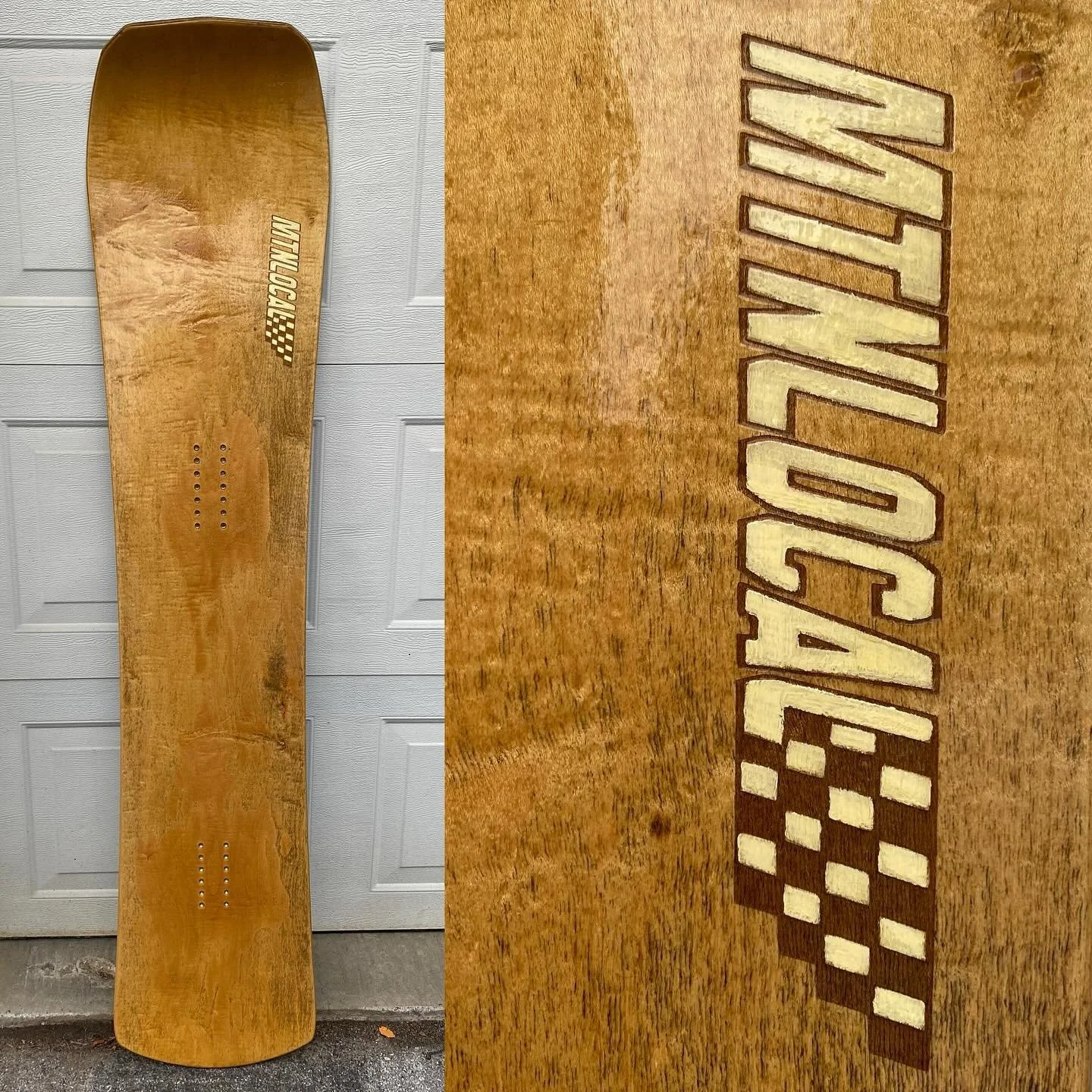 Smoke show. SW.
&bull;
This Super Wide body 160cm ( appropriately the tip width is 357mm!) is totally unassuming , but gives you plenty to look at 👀 
&bull;
Area 51 Prototype Carbon Kevlar construction. Natural Maple veneer top sheet, w / our propri
