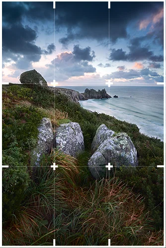 Proximity to 'power points' in the Rule of Thirds 