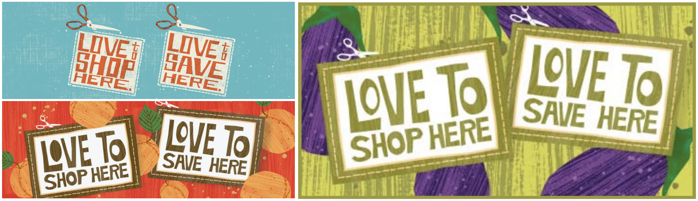  After the campaign was established, we introduced digital coupons with a fresh, graphic style. 