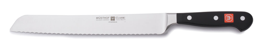 Wusthof Classic 9 Double Serrated Bread & Tomato Knife — The Grateful  Gourmet