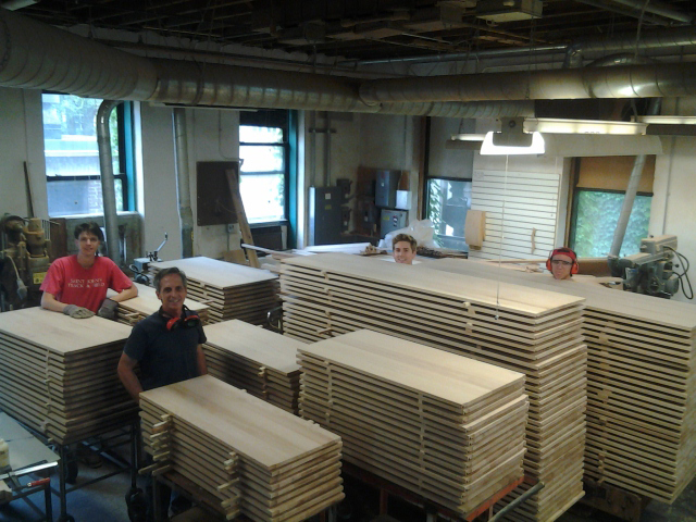 Students In The Shop Saint John S Abbey Woodworking