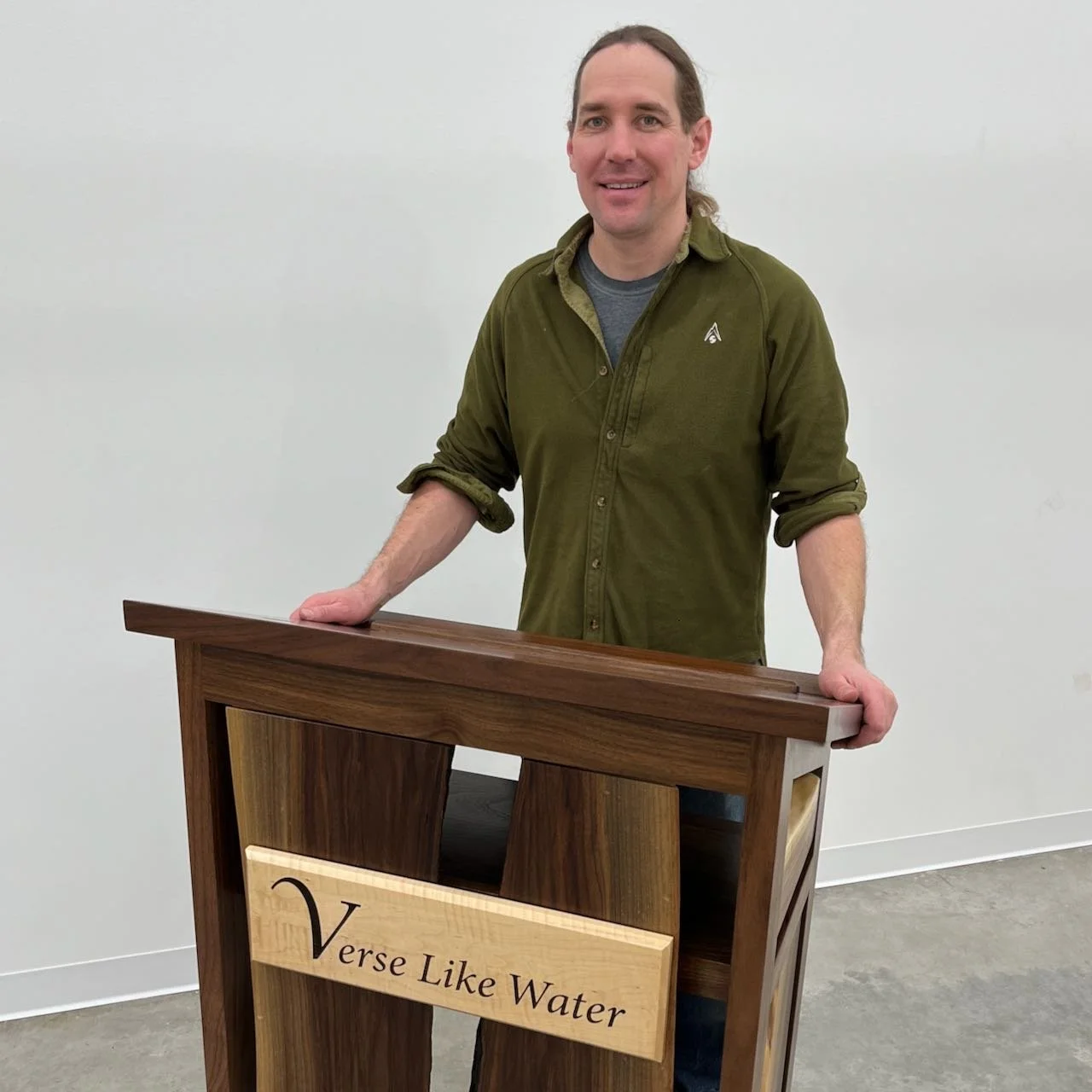 Podium with a Poetry Purpose