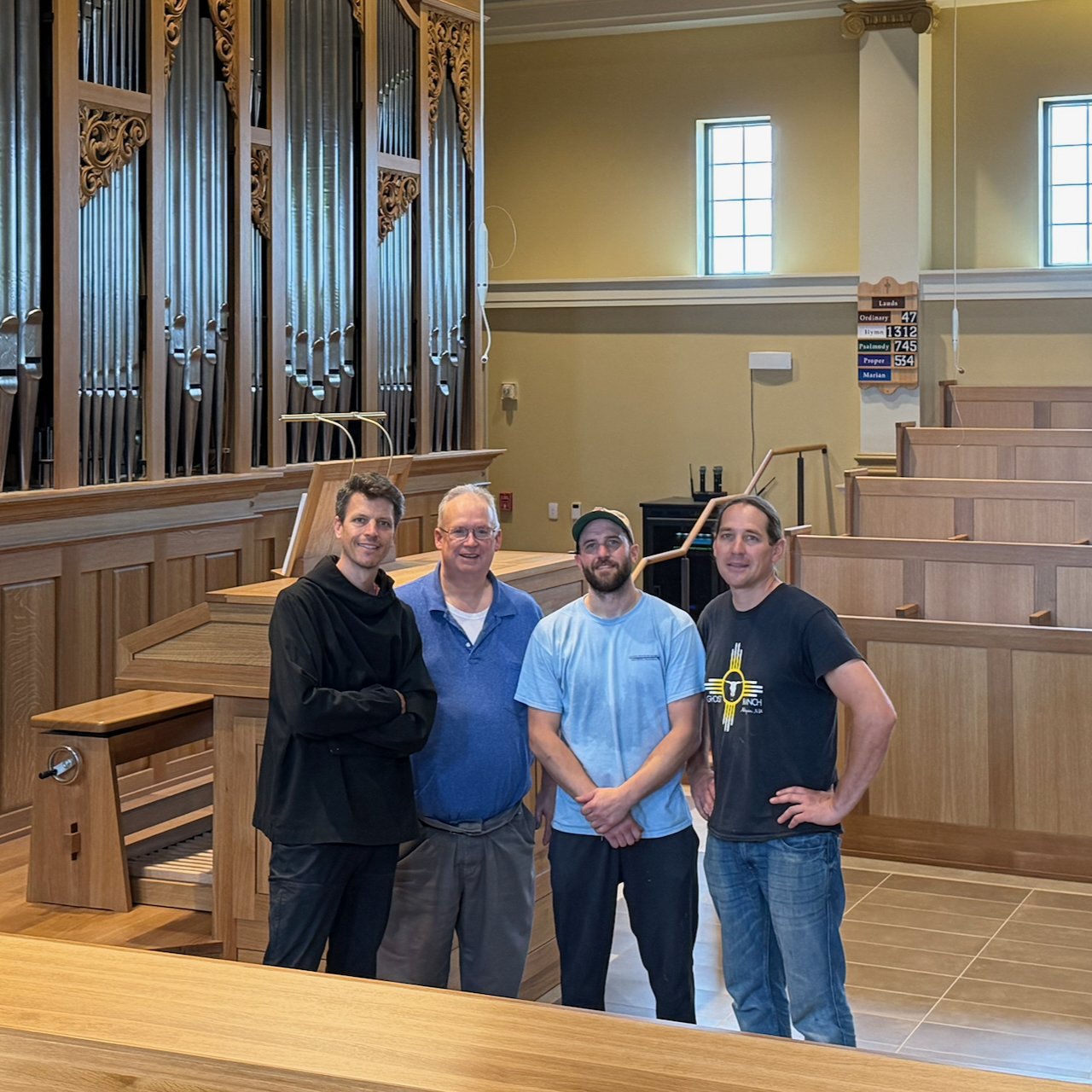 An Organ and Choir Chapel:  First Fruits of the New Abbey Woodshop