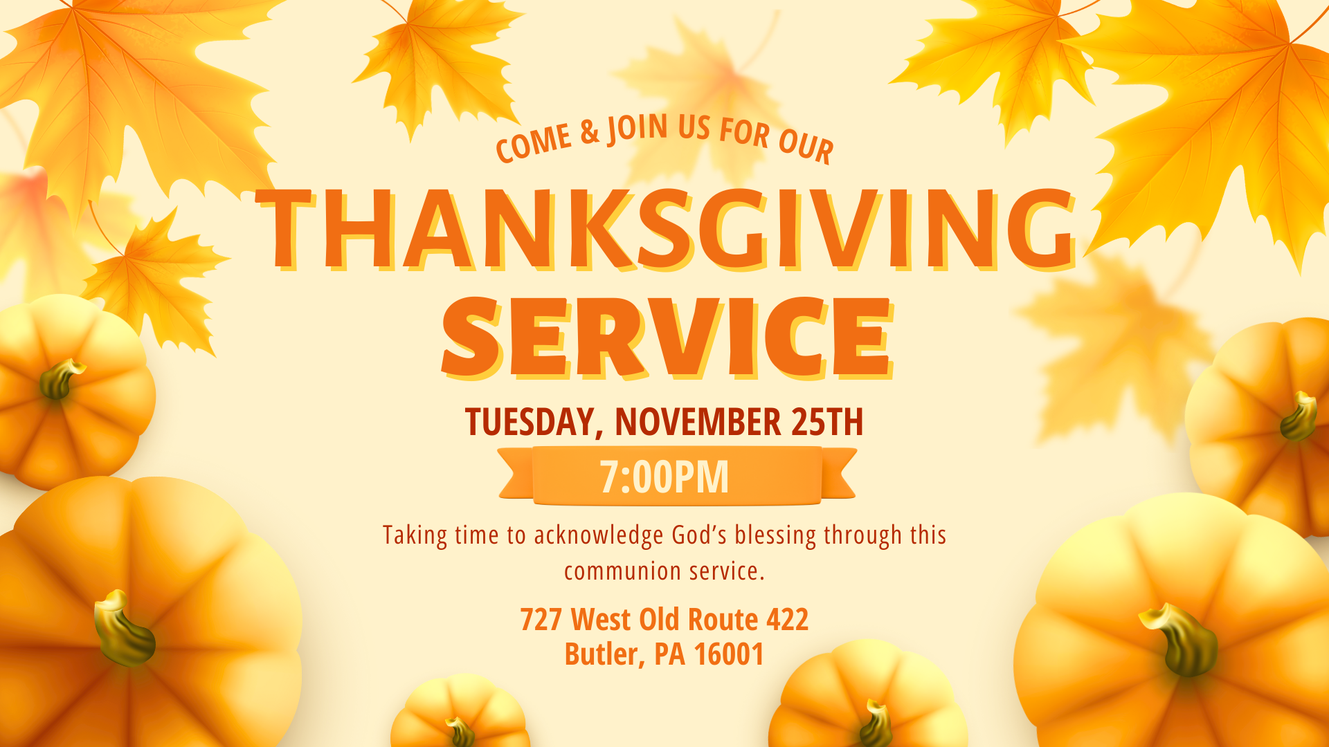 Thanksgiving Service