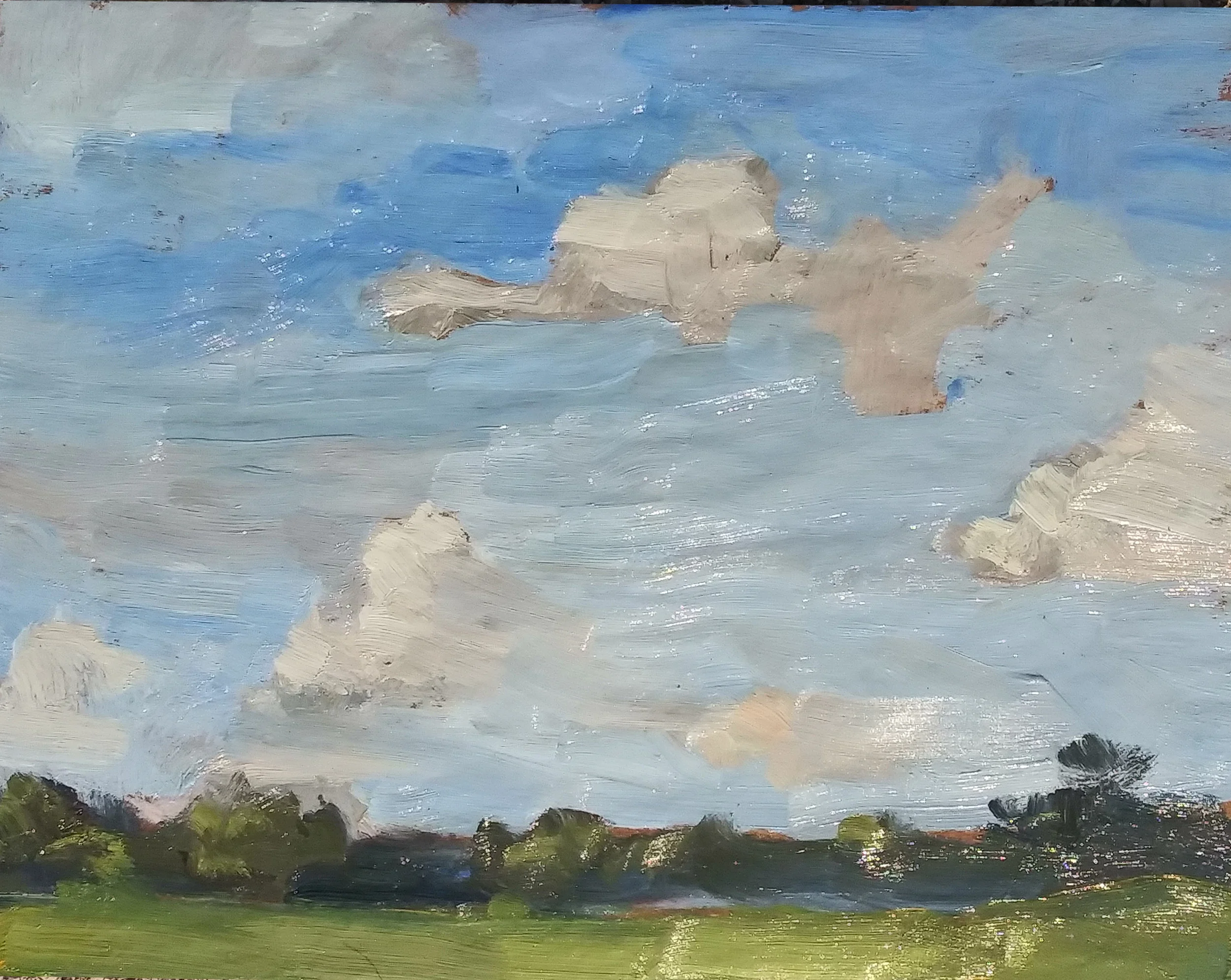 Another sketch, painted without Sevres. All the pigments are pretty much in the same league.