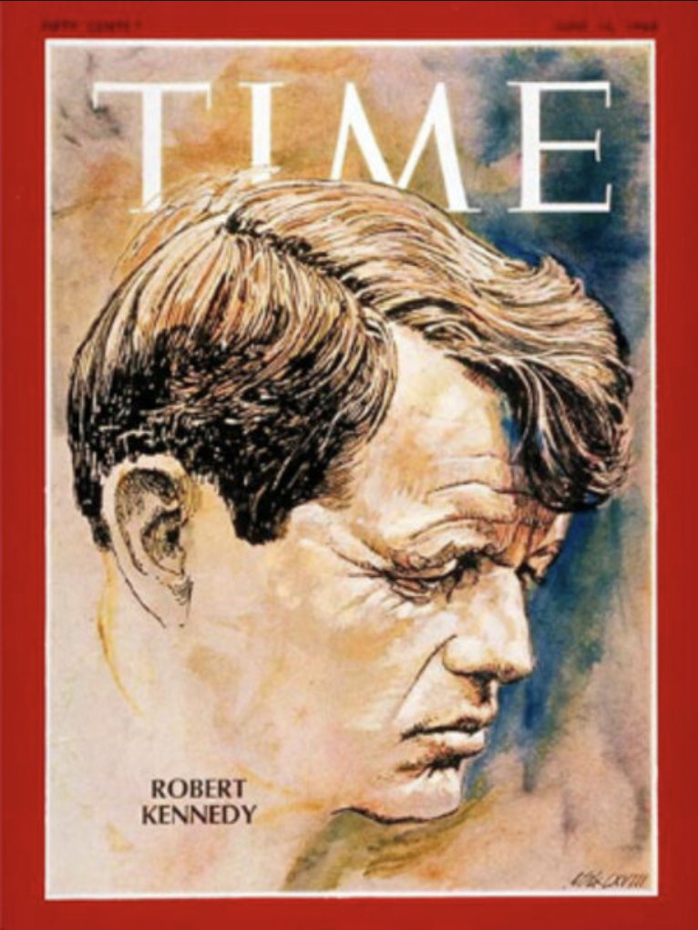 RFK, painted the night of his assassination.