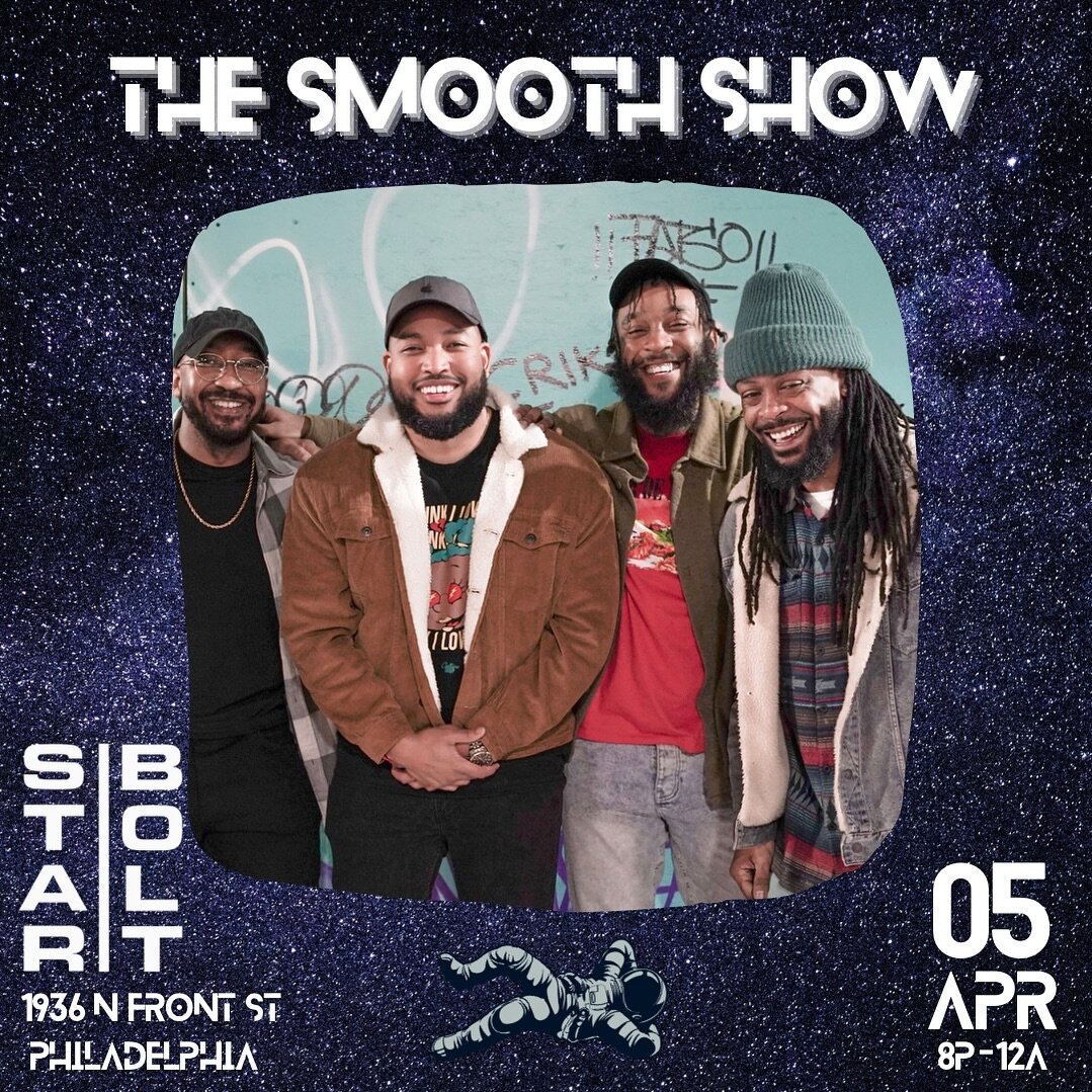 The Smooth Show returns to Star|Bolt on Friday night; come enjoy a performance that is out of this world! 💫
.
#TheSmoothShow #livemusic #phillylivemusic #live #music #philly #philadelphia #musician #band #sax #saxophone #drums #bass #piano #keys #go