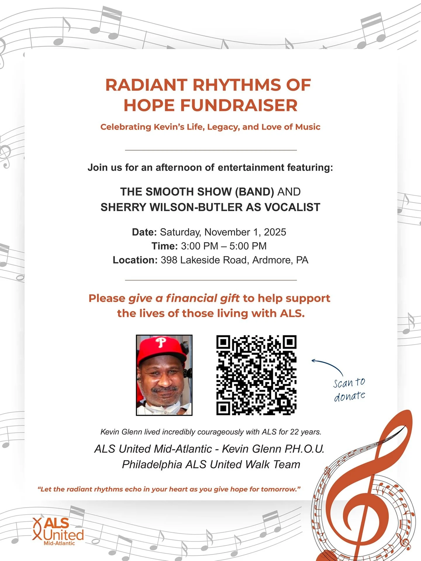 The Smooth Show&rsquo;s rhythm section is honored to be performing as part of this fundraiser in support of @alsmidatlantic and in honor of Kevin Glenn. We hope you&rsquo;ll join us; let&rsquo;s make a positive impact! 
&bull;
🥁🎹🎸
#TheSmoothShow #