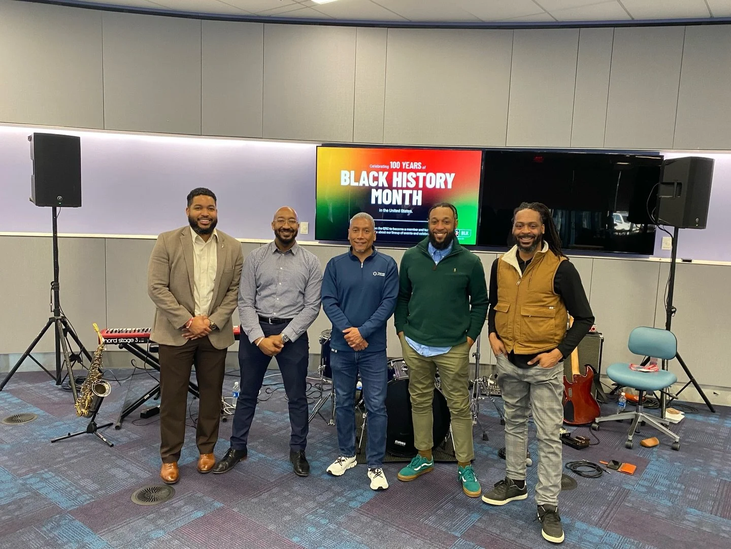 It was an honor to be part of @regeneron&rsquo;s #BlackHistoryMonth programming. We provided live music entertainment after their fireside chat with NFL legend Art Still regarding cardiac amyloidosis research 🔬