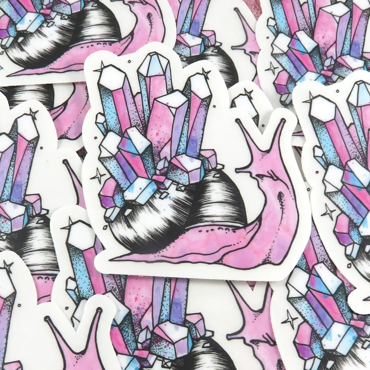 Crystal Snail Stickers on Etsy