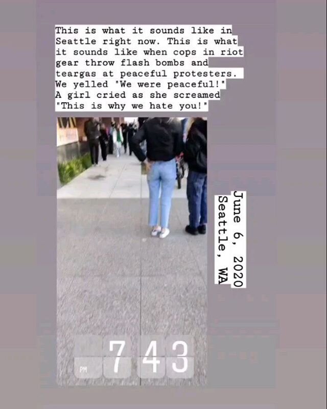 Several people have asked for a sharable version of my footage from the protests last night, so here it is, sound up. 
THIS IS AMERICA. THIS. IS. NOT. NORMAL. GET MAD. NO JUSTICE, NO PEACE! DEFUND THE POLICE!

And now for the same point, with more de