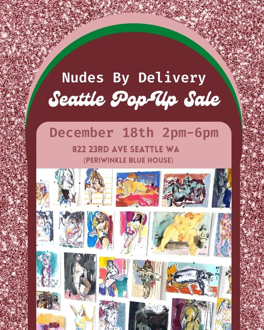 What better holiday gift for your lover than a artsy nude? An outlandish still life? An over-the-top abstract?

@nudesbydelivery is back in it's birthplace for one day only! We'll have about 50 original paintings/drawings for sale 💅 

Last time we d