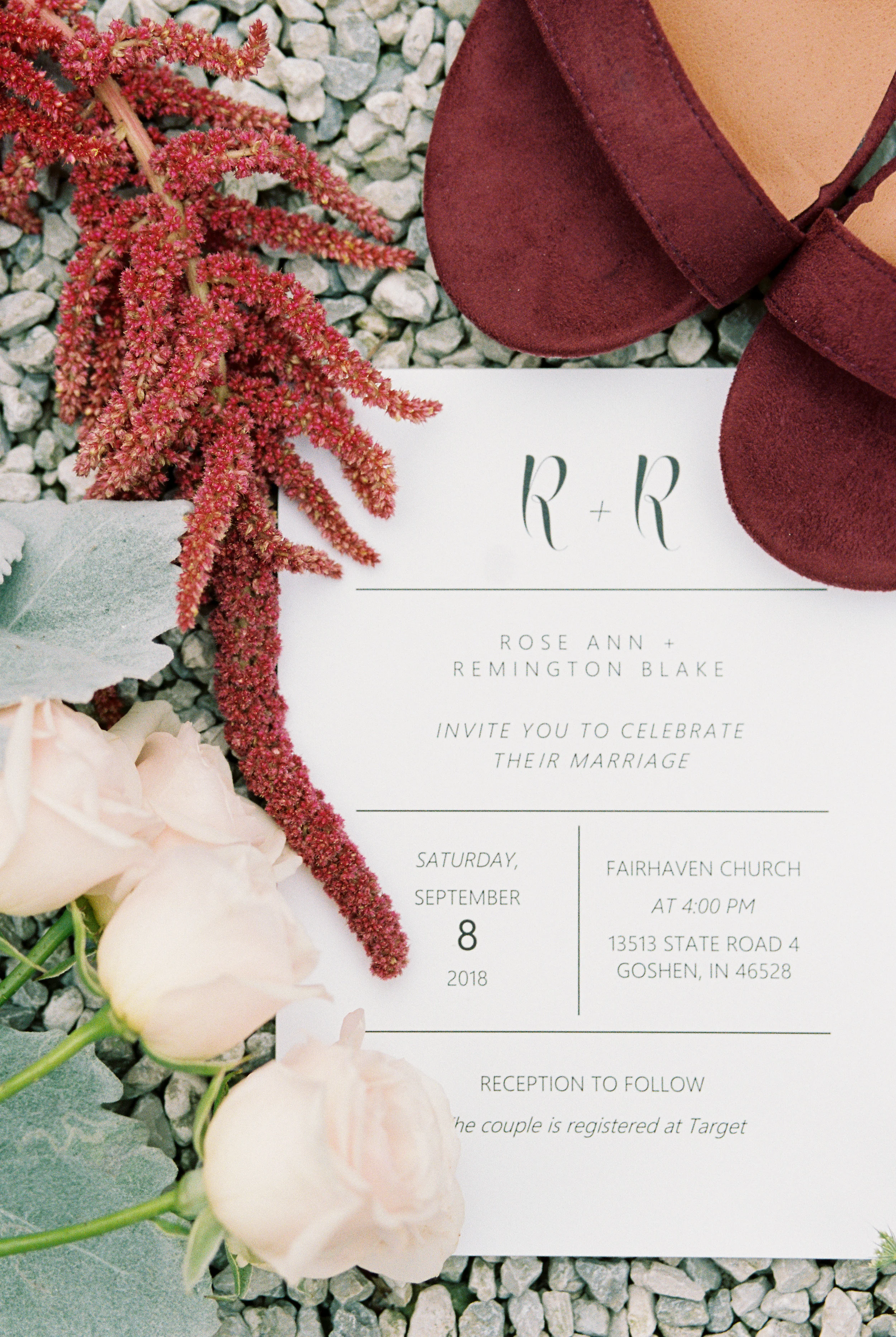 Rose & Remington chose a September date in Indiana and it was gorgeous weather!