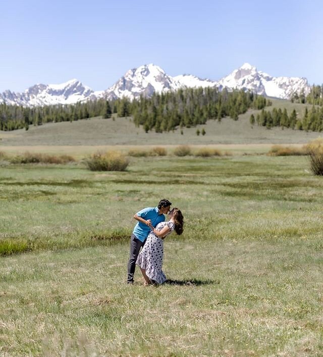 I am a fan of traveling for photo sessions...especially in my own beautiful state of Idaho!  This engagement session was near Stanley, Idaho. It is a very meaningful location for this engaged couple and offered the most stunning views. We had fields 