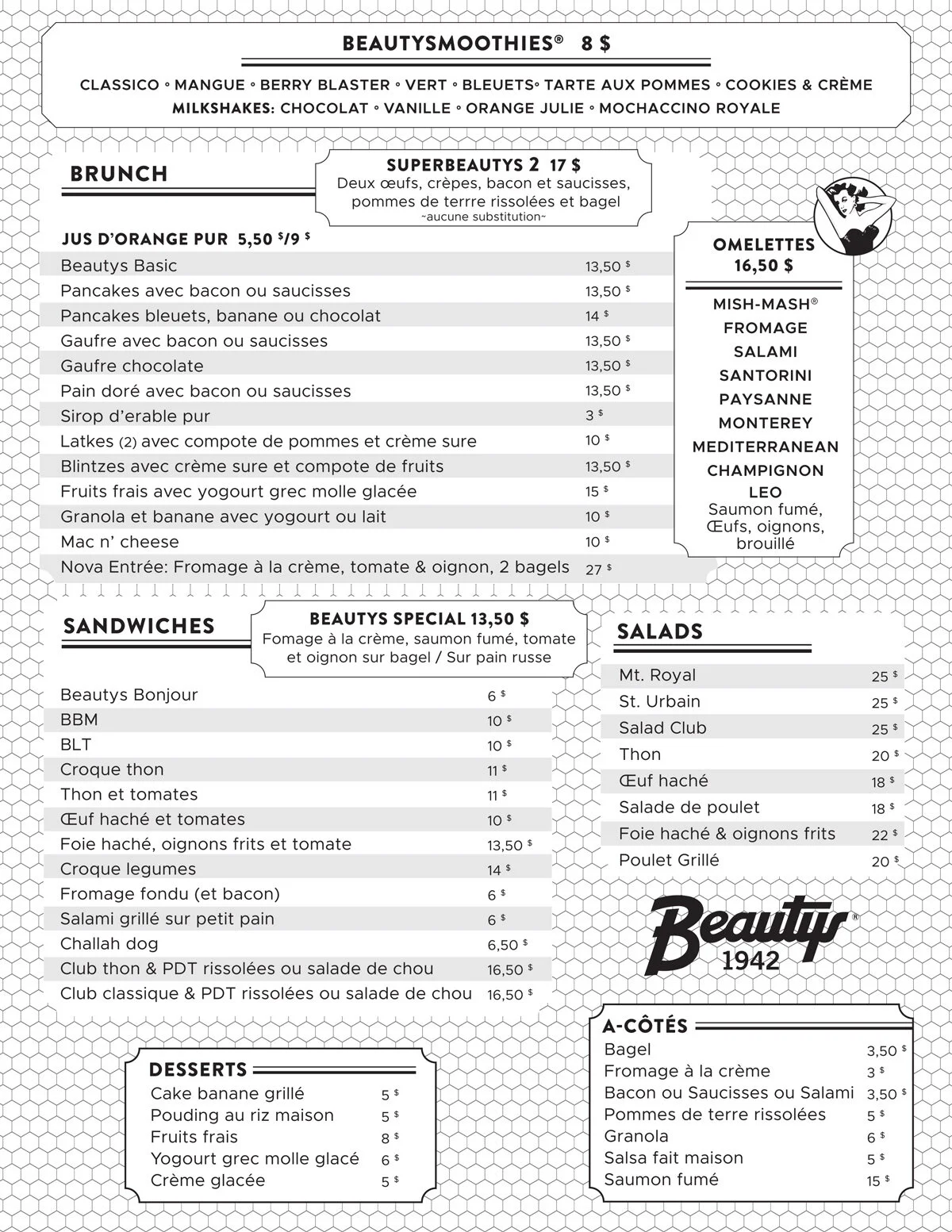 Menu design menu