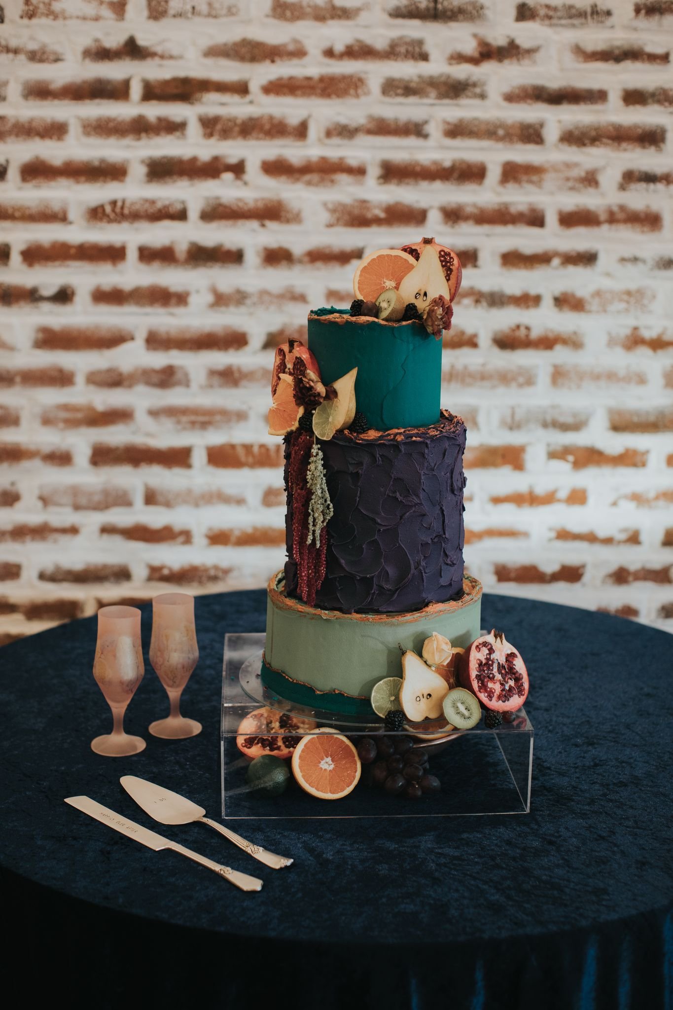 fruit detail cake