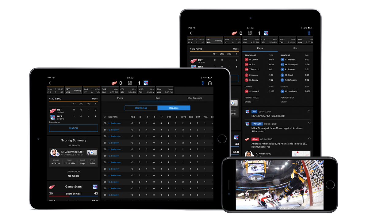 NHL App and GameCenter — BILL BLAIR DESIGN