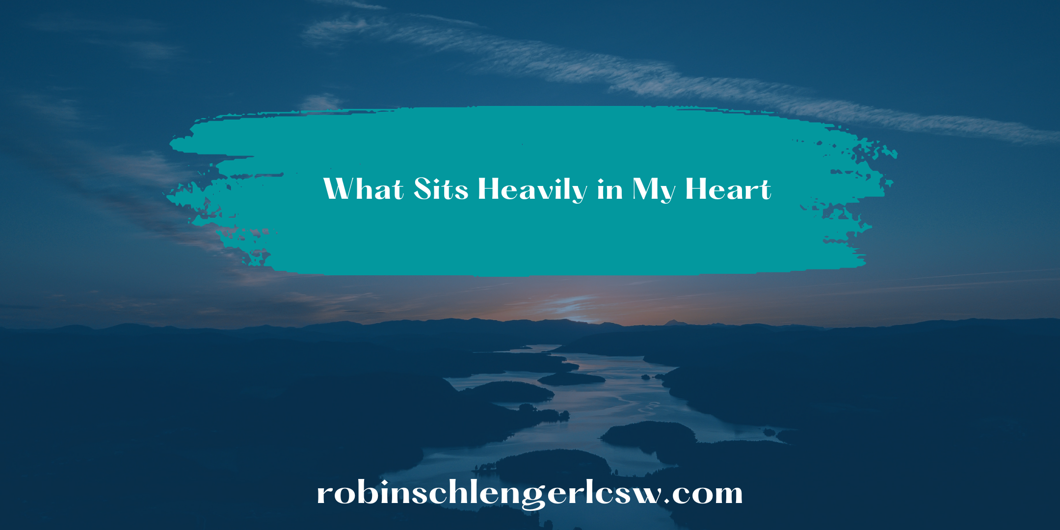 What Sits Heavily in My Heart