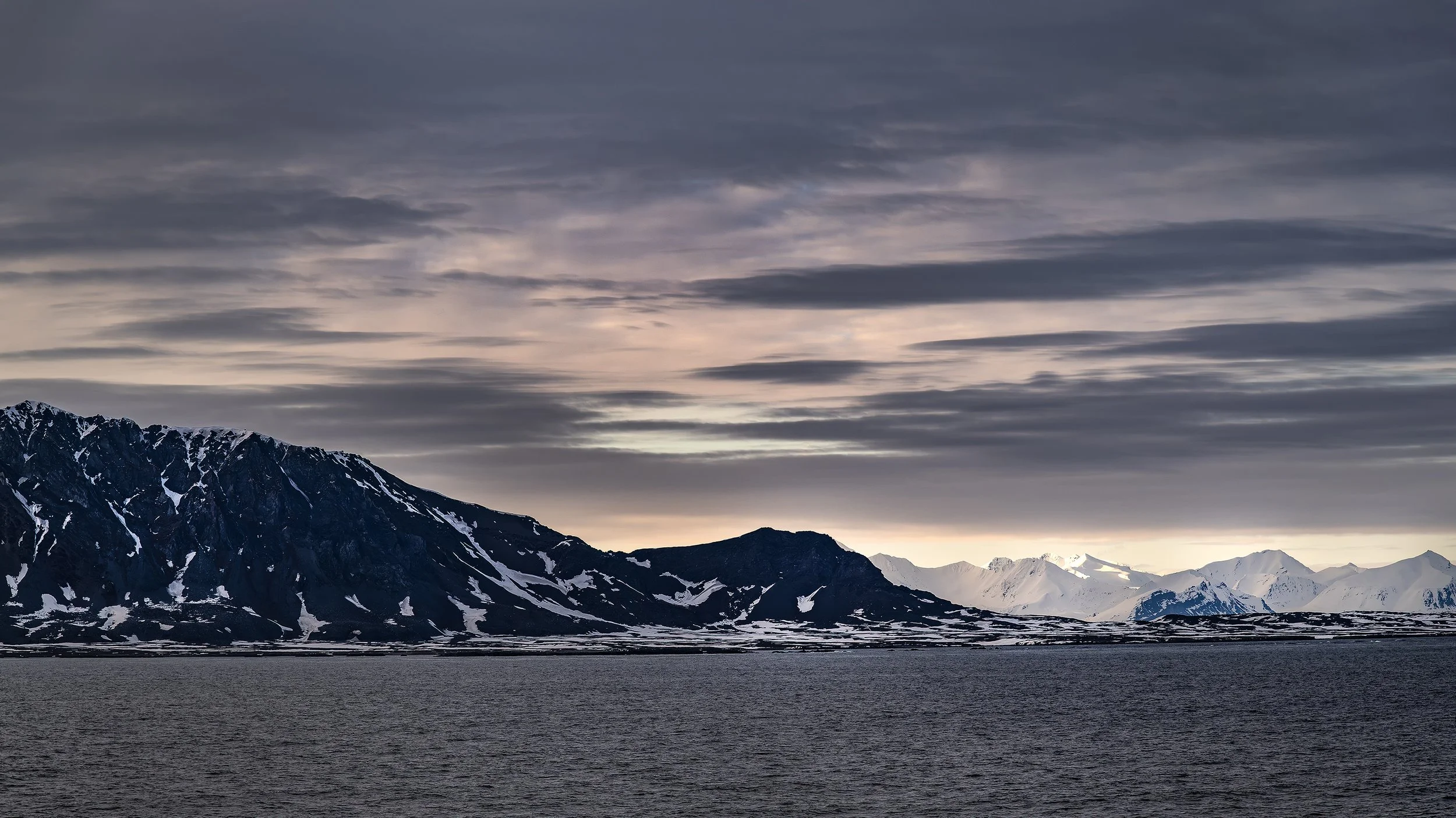 Cliffs and Glaciers Under Pastel Skies, Svalbard 2026