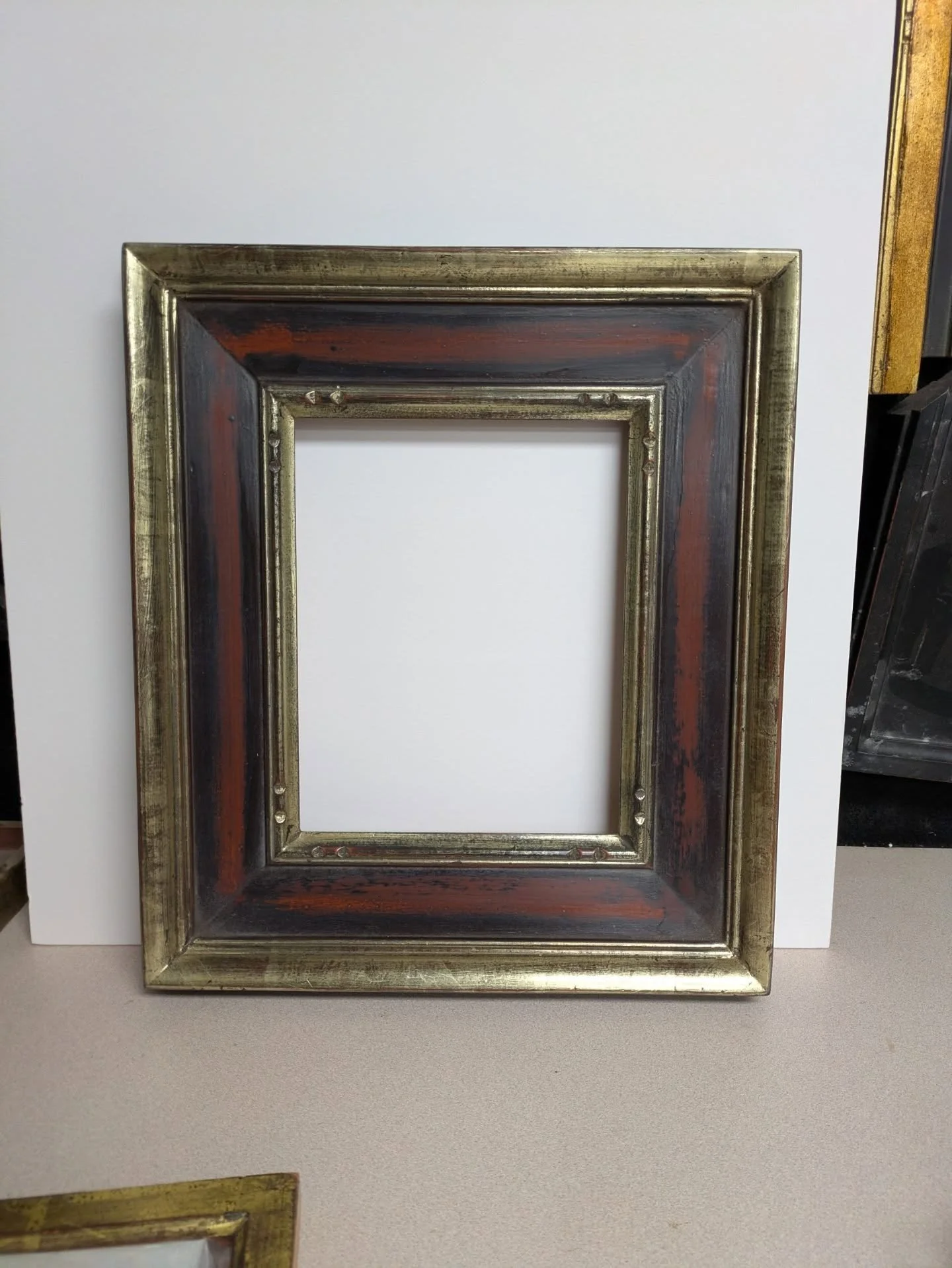 8x10
Coastal 3 1/2"
16k in and out redish/blackish/purplish
$255 + free shipping 
.
Comment below to enter drawing. Name will be randomly chosen in about 5-10 min. Person drawn will have first dibs on purchasing the frame