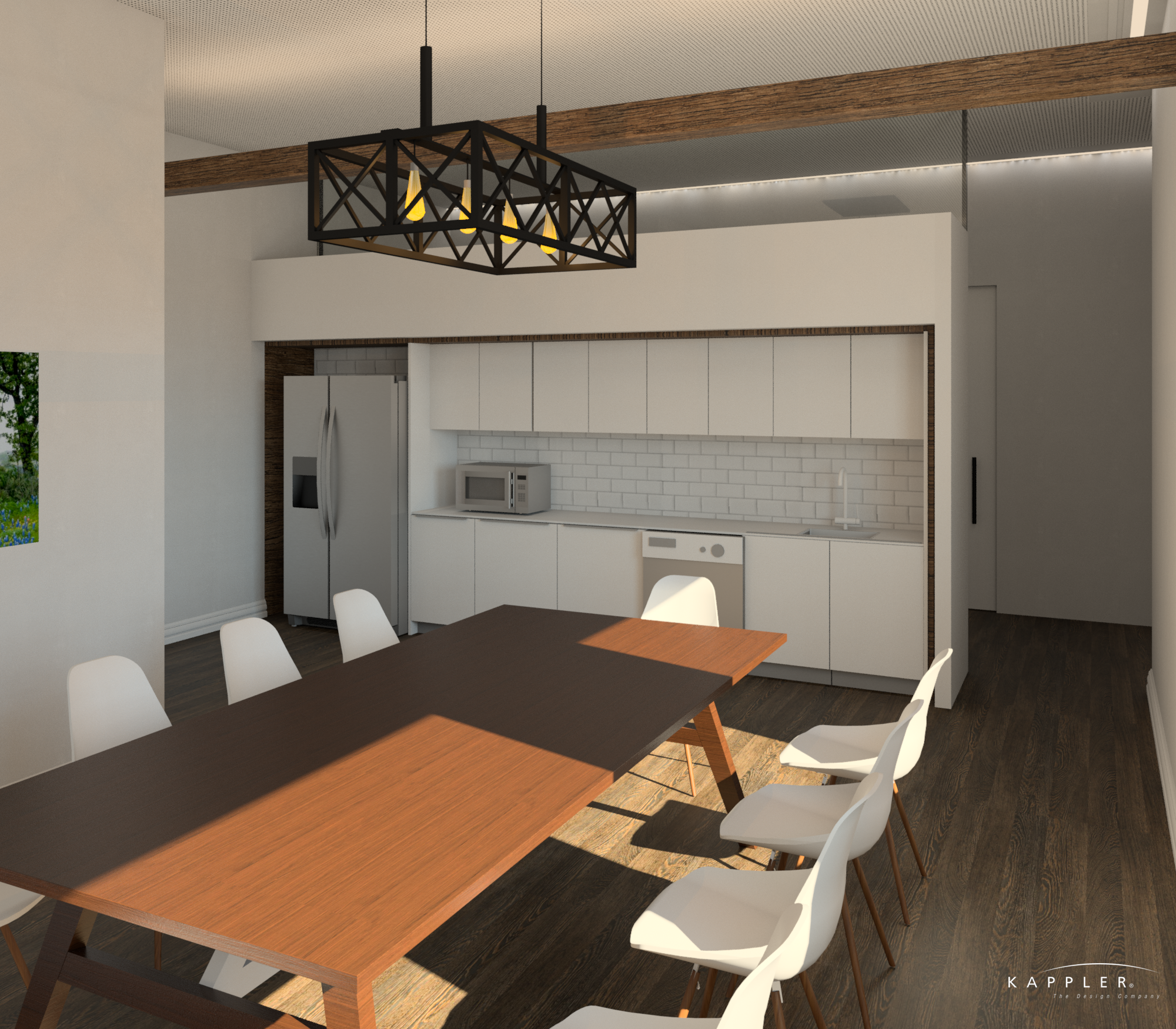traditional dental office break room design concept