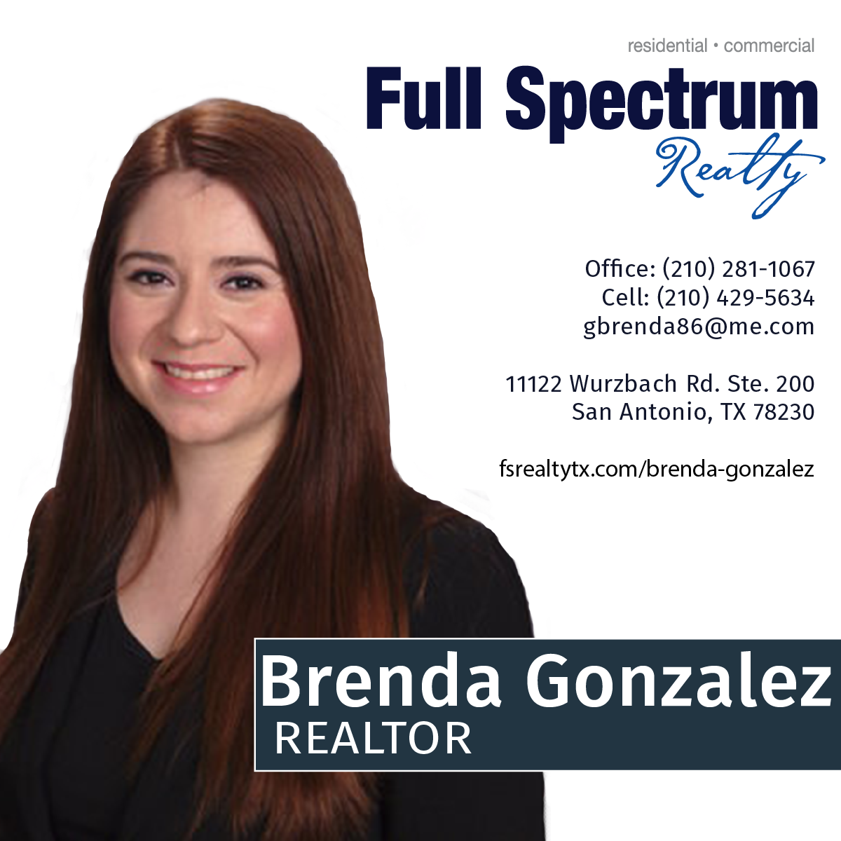 Brenda Gonzalez Realtor — Full Spectrum Realty San Antonio Realty