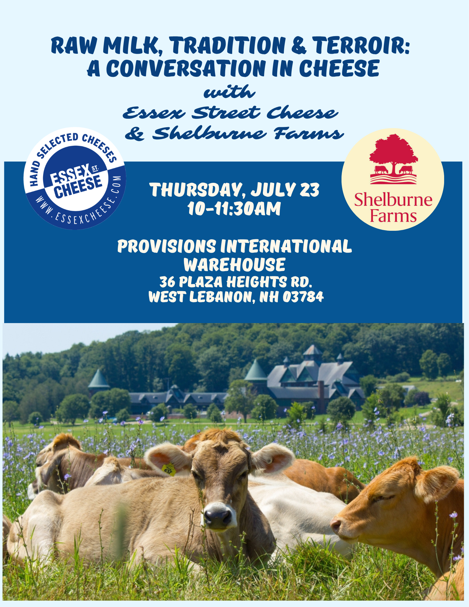 Raw Milk, Tradition &amp; Terroir: A Conversation in Cheese