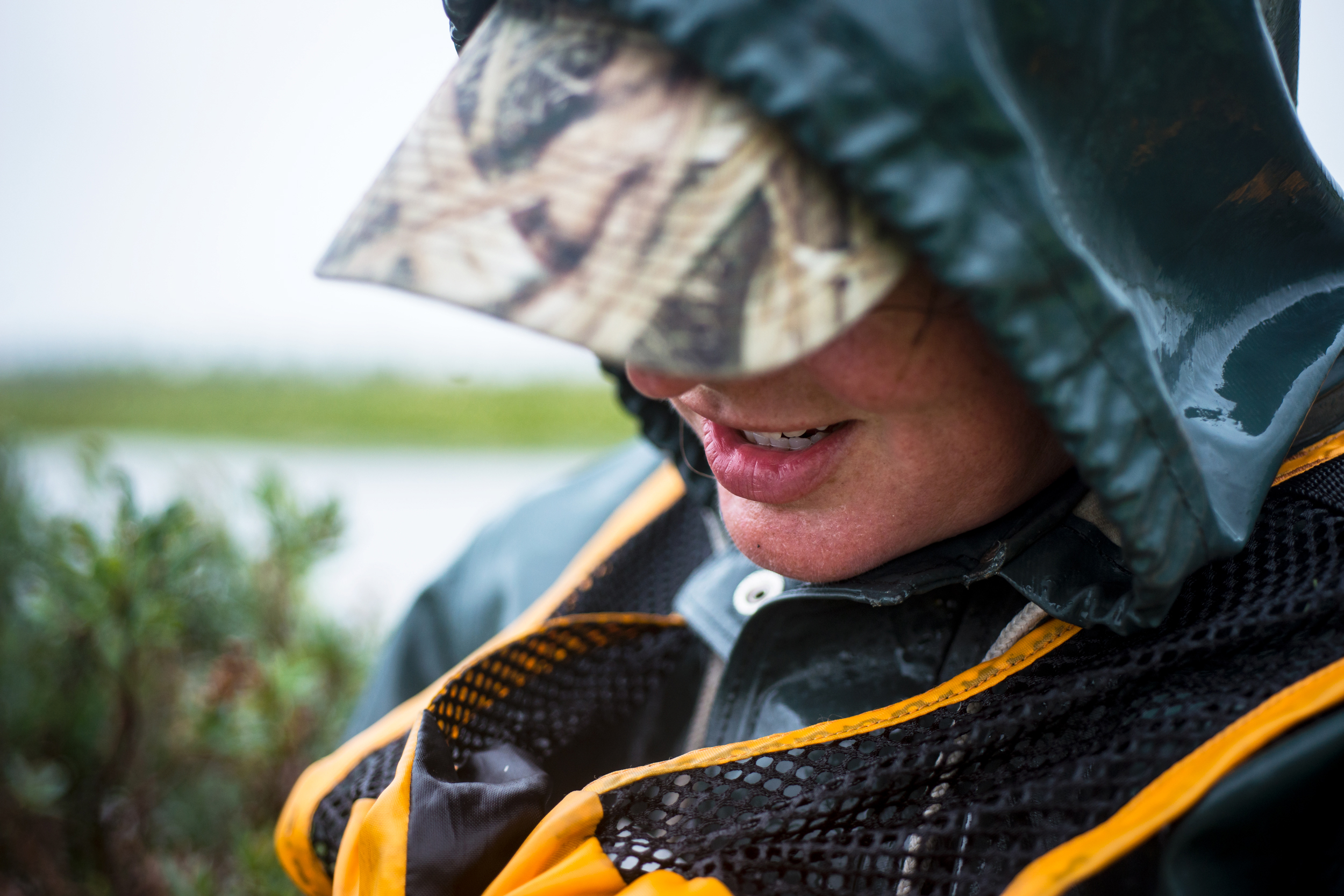  Her study consists of bringing a team of scientists out onto the delta for a weekend to travel from pond to pond, checking man-made nest islands for signs of life from the Dusky Geese population that migrates to the delta each summer.  