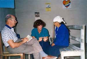 Translating for a medical brigade in western Honduras, 1989