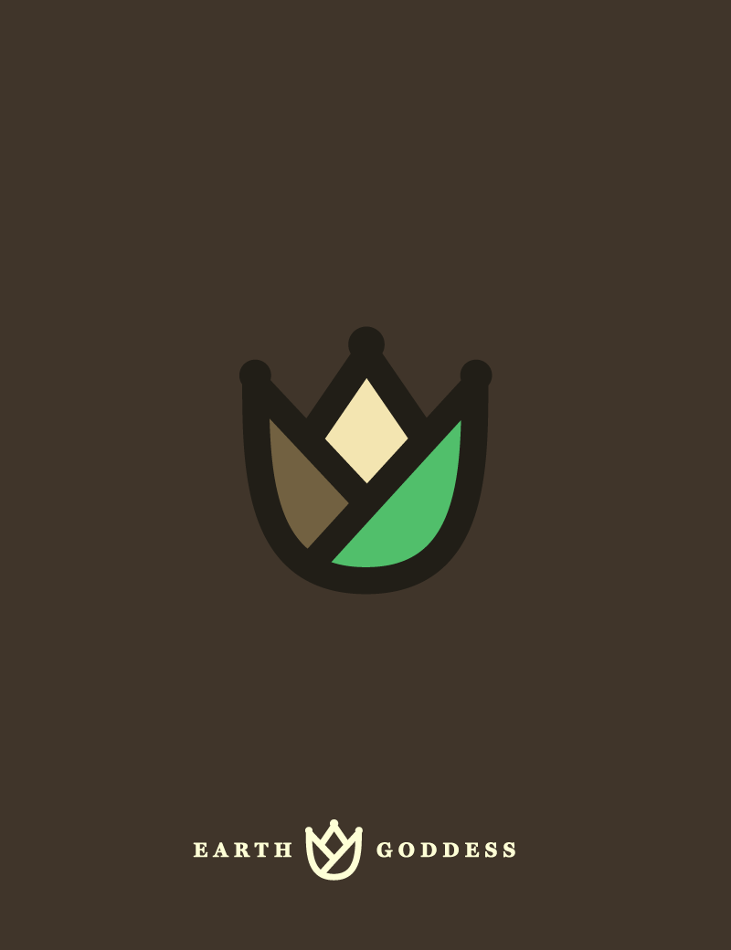Earth Goddess is an etherial yet powerful brand for a jewellery store. Striving to make a simple, distinctive mark that represents the natural and organic products offered by the I learned that tulips are symbol of paradise on earth and also with divine a divine. This is a tulip crown. Seems about right. 