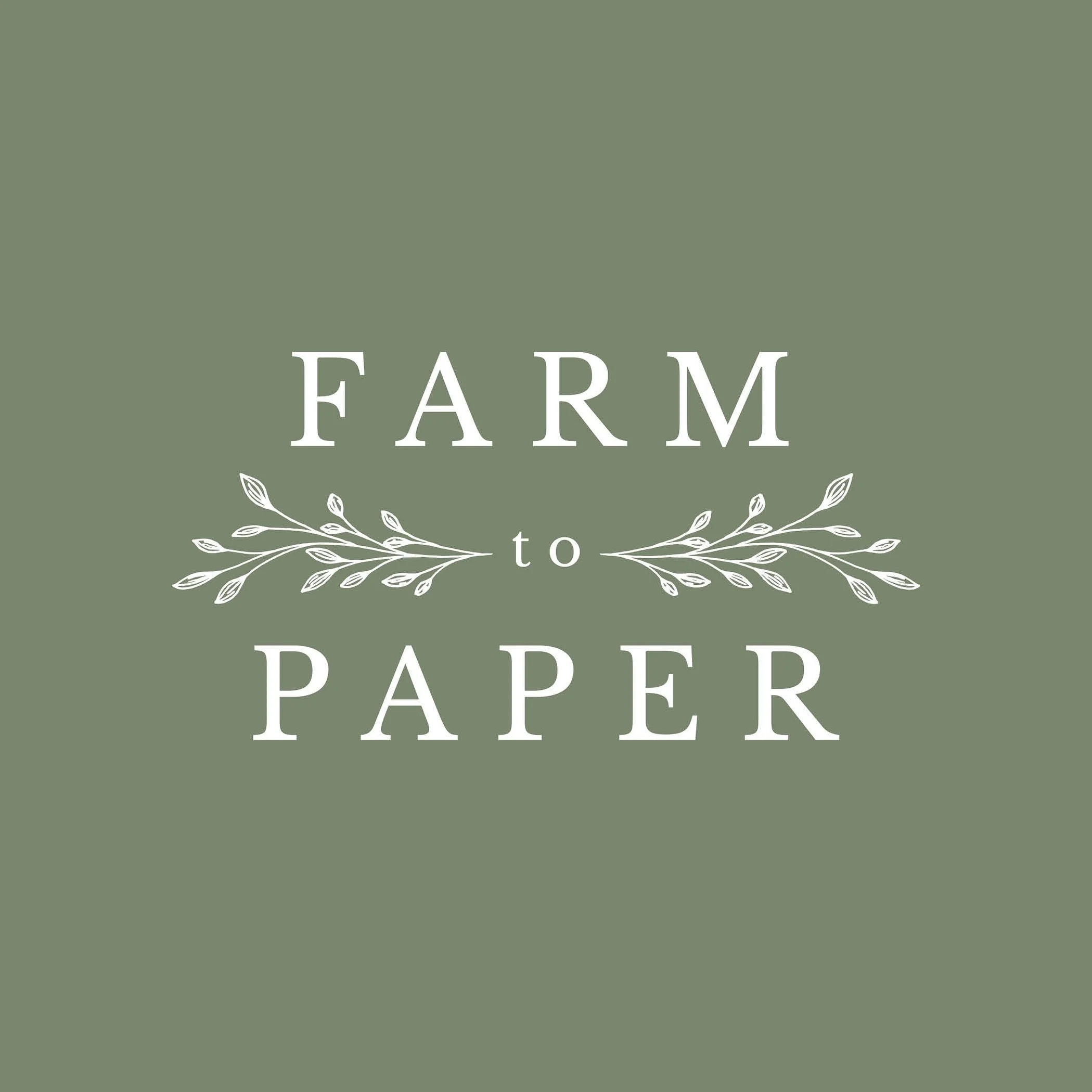 Branding &amp; Packaging Design for Farm To Paper, a beautiful store in Summerland offering artisanal food products from their local farm, and stationary goods.

When it came to developing their brand identity and packaging, we embraced a timeless se