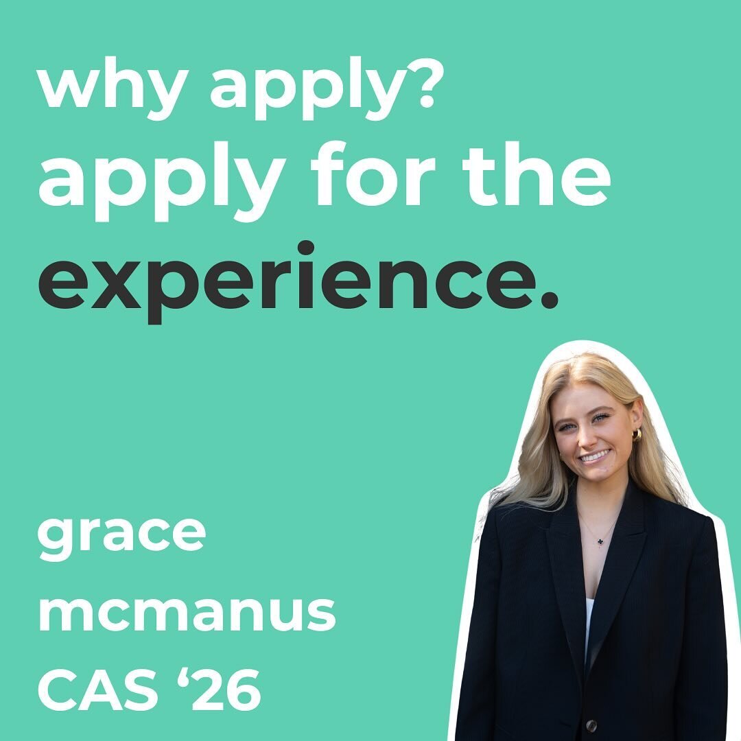 Apply to GV for the real-world experience. VA analyst Grace McManus (CAS &lsquo;26) shares why you should apply to GV now. Last semester, Grace gained incredible experience by working for healthcare startup, Enna Health. Our member application is due