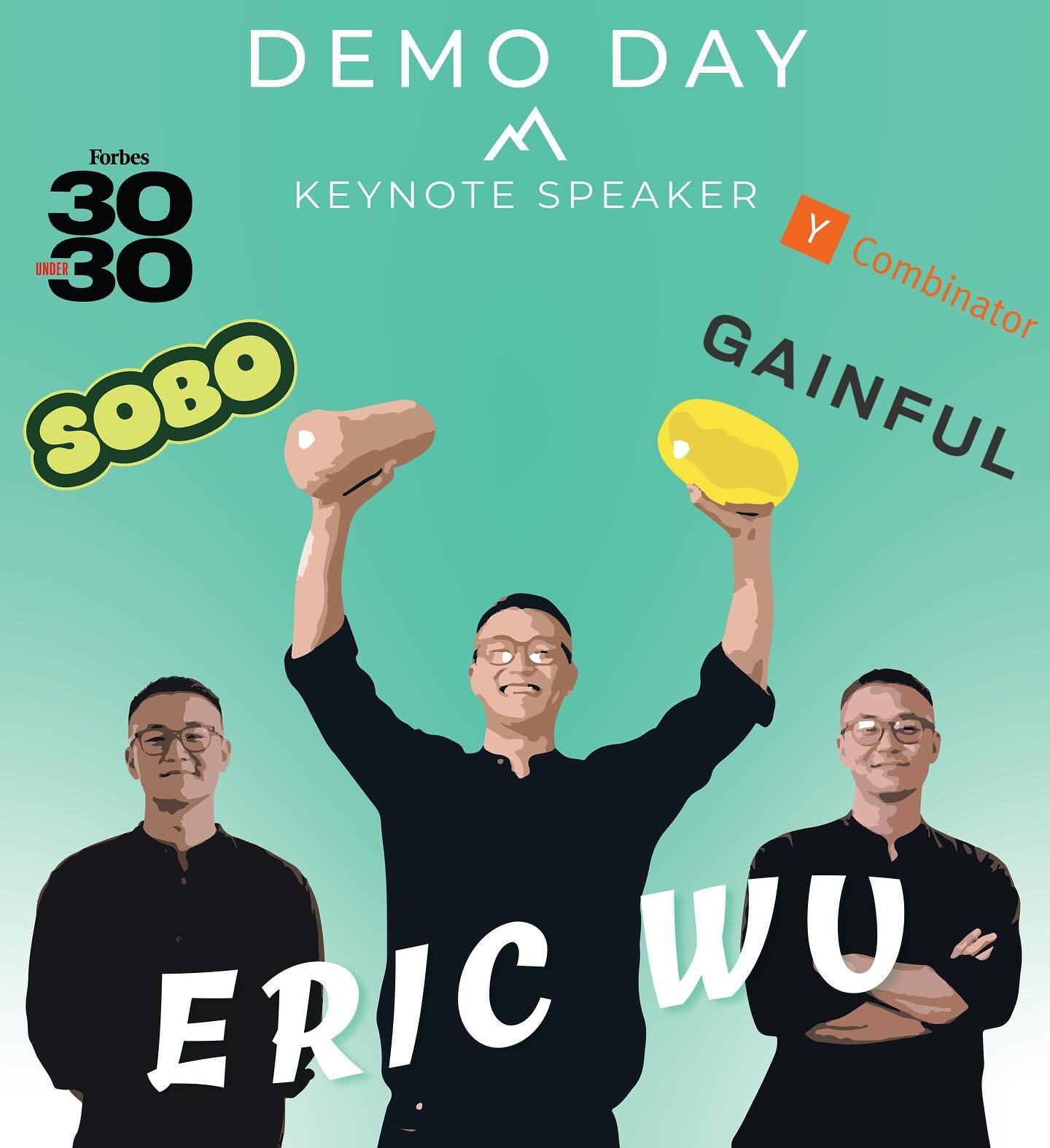 INTRODUCING OUR DEMO DAY KEY NOTE SPEAKER FOR S&rsquo;24:

Eric Ji Sun Wu is the founder of Gainful, a NYC-based startup which makes personalized sports nutrition products. Gainful has raised $20M to date (Y Combinator, celebrity athletes etc) and is