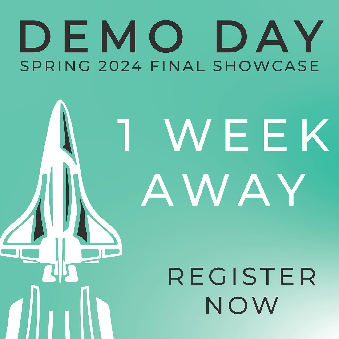 Demo Day is 1 week away! Make sure to register at the link in bio to experience a showcase of Georgetown&rsquo;s best startups! Don&rsquo;t miss it!