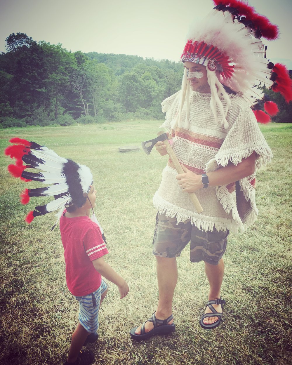 Chief Duane and little Chief (Thad).